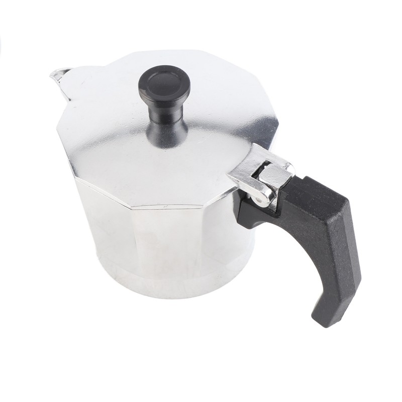 Stovetop Coffee Maker Coffee Boiler Pot Aluminum Octagonal Shape for