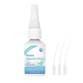 20g Glass Glue, Acrylic Super Glue for Bond Glass to Glass, Instant Strong Glue for Glass, Acrylic, Other Materials| Clear Adhesive Glue Repair for Craft, Jewelry, Rhinestone, Crystal, Mirror, Glasses