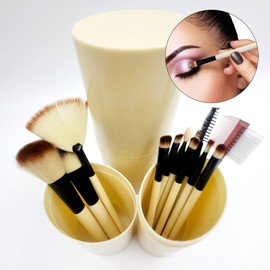 Makeup Product, 12 Types Portable Brush Set Powder aisyaedou for daily beauty routines, Korean cosmetic item, and Personal Care