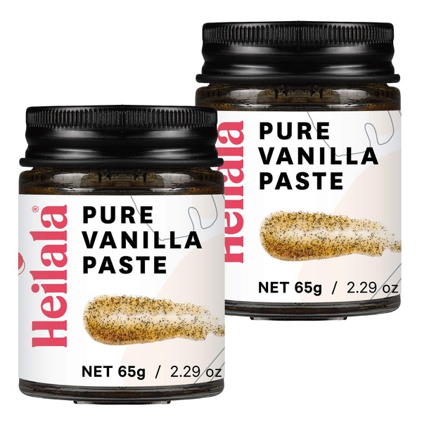 Vanilla Bean Paste for Baking - Heilala Vanilla, the Choice of the Worlds Best Chefs & Bakers, Using Sustainable, Ethically Sourced Vanilla, Hand-Selected from Polynesia, 2 Pack