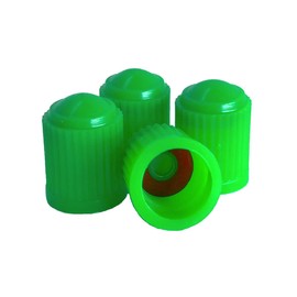 KEX Pack of 12 Green Valve Stem Caps with Inner Seals for Nitrogen Filled Tires