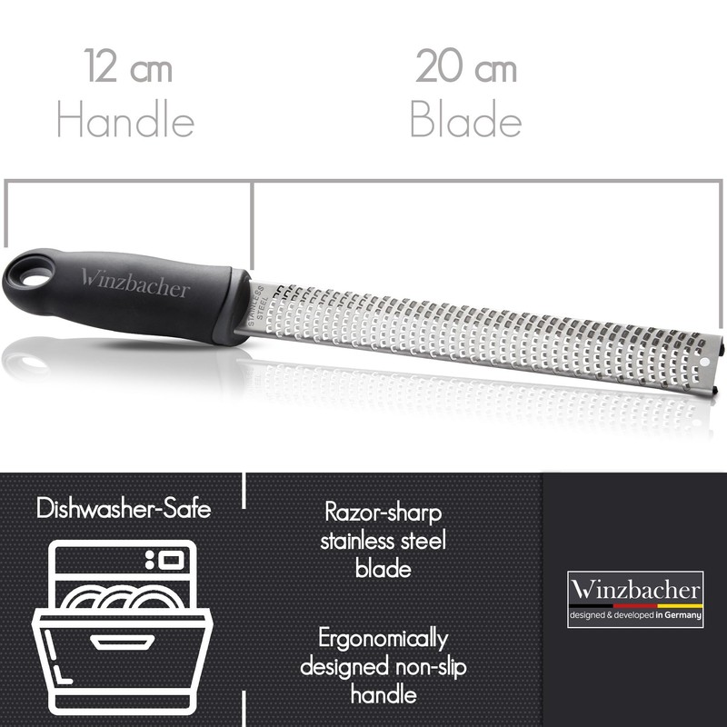 Winzbacher Premium Zester - Parmesan, Lemon, Nutmeg & Ginger Grater