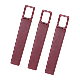 GLOKUUCA Pocket Wine Corkscrew - 3 Pack Detachable Portable Corkscrew Mini Camping Corkscrew Fits for Restaurant Travel - Stainless Steel Rectangle Wine Bottle Opener - (4.2-inch Dark Red)