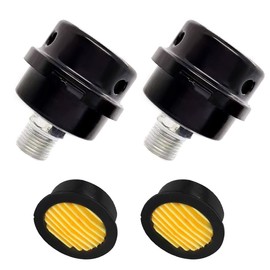 2 Pcs 20mm Air Compressor Silencer Filter,1/2"Thread Air Compressor Intake Filter Noise Muffler Air Compressor Parts