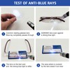 AQWANO Rimless Computer Reading Glasses Blue Light Blocking, 5 Pack
