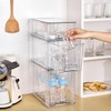 VTOPMART Transparent Clear Acrylic Large Stackable Kitchen Pantry Drawers, undersink,nursing