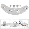Electric Bass Control Plate Assembly Silver Guitar Musical Instrument Accessories
