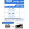 SEAL360 Black Magnetic Vent Covers (3-Pack), Pocket for Complete Seal,