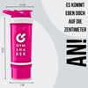 GYMSHAKER Protein Shaker with Powder Compartment 600 + 150 ml