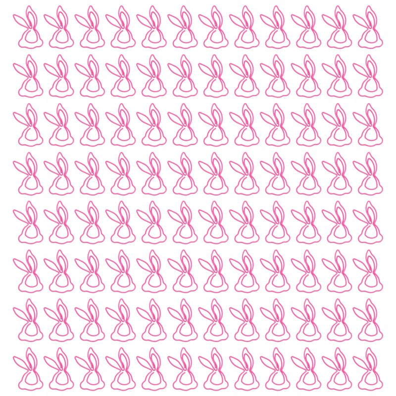 100Pcs Kids Paper Clips Bunny Style Strong Metal Exquisite Color