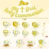 22Pcs First Communion Decorations Banners Hanging Swirls Honeycomb Table Centerpieces