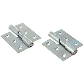 TIMCO Rising Butt Hinges Left Hand Steel Silver - 75 x 72