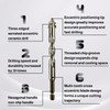 6-Piece Sawtooth Drill Bit 4/5/6/8/10/12 mm Drill Bit with 4