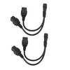 Power Cord Splitter Adapter IEC 320 C14 to IEC320 C19