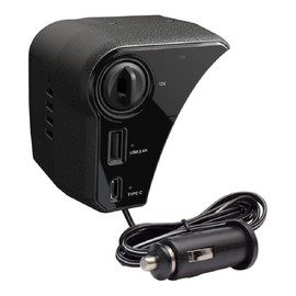 Tsuchiya Yac SY-A16 Toyota MXPK1# Aqua, USB + Extension Socket, Power Box, Black, 7.1 x 3.9 x 3.5 inches (180 x 100 x 90 mm)