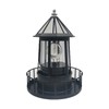 LIFTATAPA LED Solar Powered Lighthouse, 360 Degree Rotating Lighthouse Lamp,