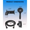 LOCALAND Bathtub Faucet with Sprayer, Tub Spout with Diverter Fits