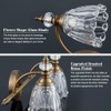 Ditoon Brass Vanity Light, Farmhouse Brushed Gold Bathroom Light Fixtures,