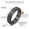 DURSI Women’s Moon and Star Spinner Fidget Rotate Ring for