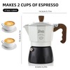 Bincoo Espresso Maker Stovetop - 2 Cup/120ML Small Stove Top