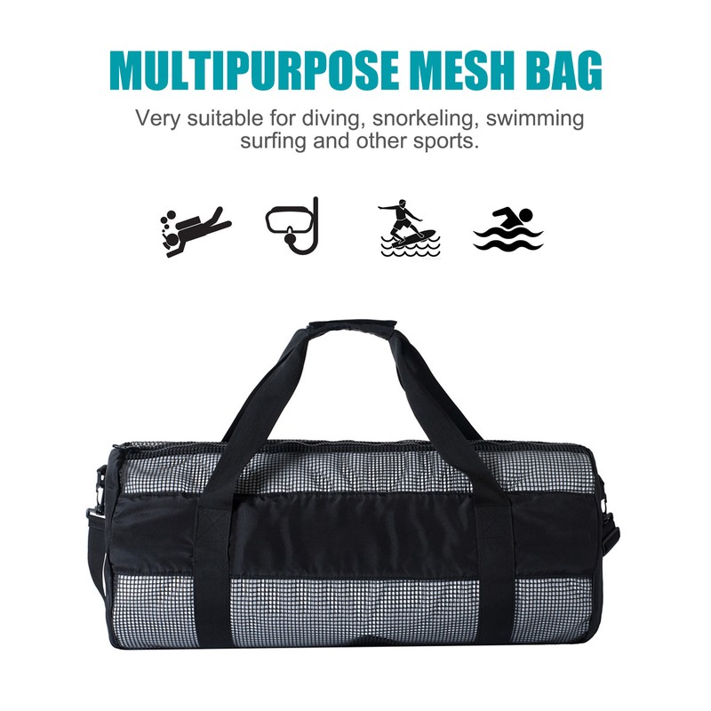 Snorkel Bag Dive Gear Bag Foldable Mesh Design Easy to