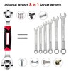 Hamind Universal Wrench 8 in 1 Socket Wrench Multi-function Wrench