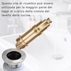 Replacement Stud for Drain Pipe, Pop-Up Drain Valve, Brass Screws,