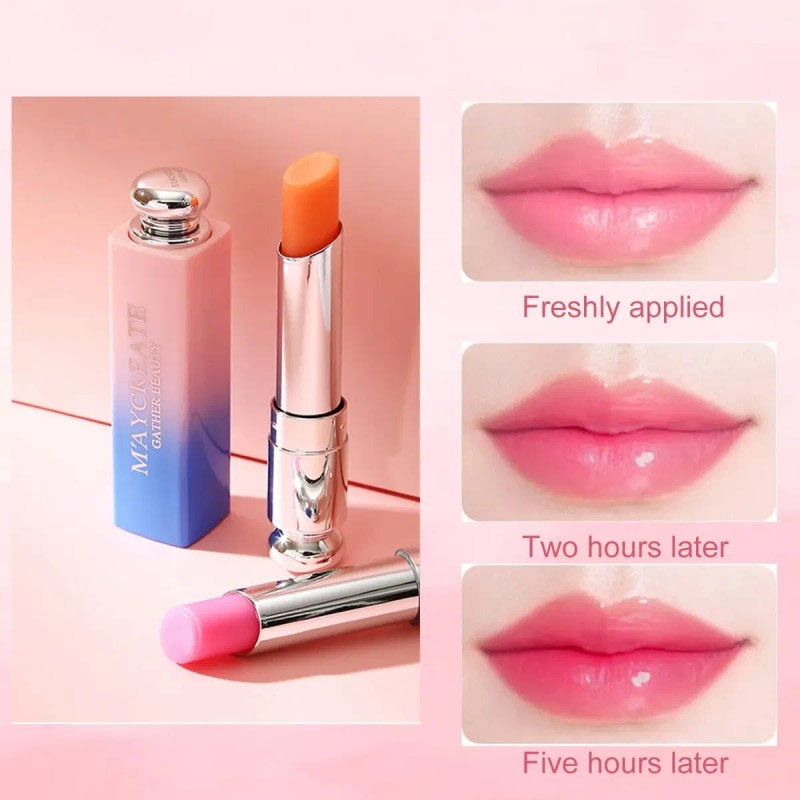 3 Piezas Bálsamo Labial Cambia De Color, Set De Pintalabios