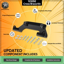 123292 Transmission Cross Brace Kit, New Upgraded Thicker Cross Bar for Hustler Mower Models, Service Kit