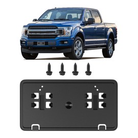 License Plate Frame for 2018 2019 2020 Ford F150 License Plate Bracket Frame Holder 2.7L 3.0L 3.5L JL3Z17A385BA Accessories Bumper License Plate Mount Black