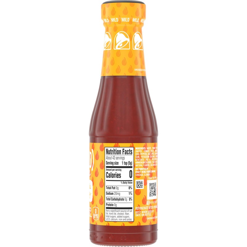 Taco Bell Mild Sauce, 7.5 oz Bottle