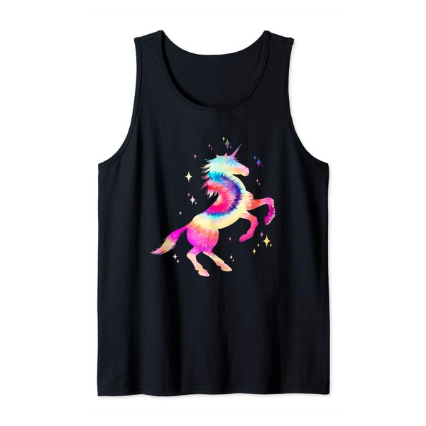 Unicorn Tie Dye Rainbow Hippie Costume Hippy Tank Top