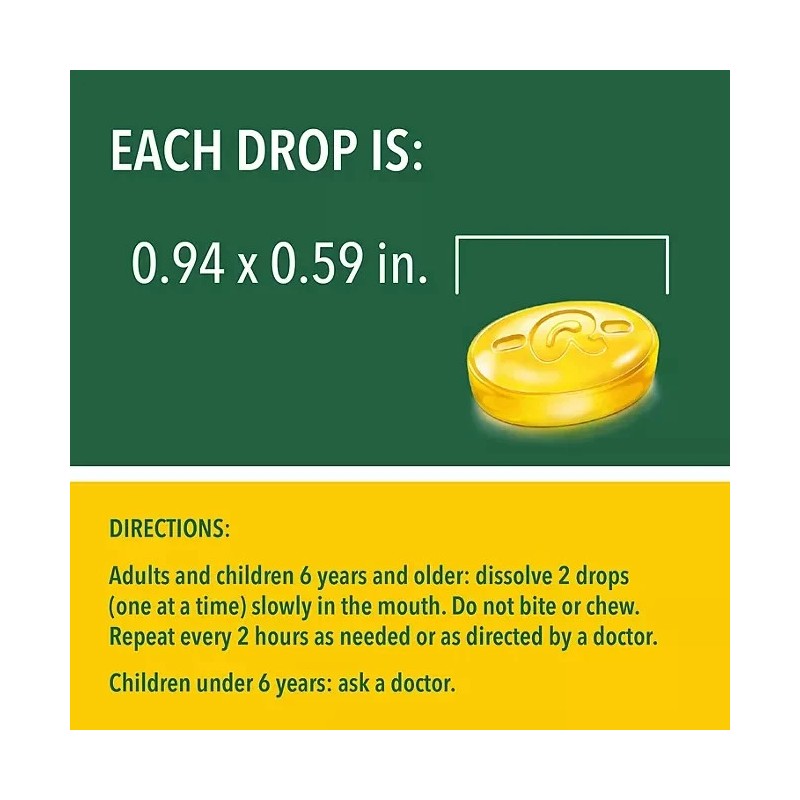 Ricola 2 PACK - Ricola Sugar Free Lemon Mint Drops,