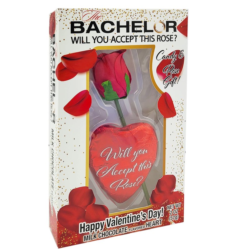 Fruidles Valentine's Day Bachelor Heart-Shaped Chocolate and Rose Duo, Will