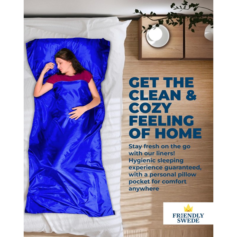 The Friendly Swede XL Sleeping Bag Liner Ultralight - Thin