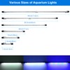 VARMHUS Submersible LED Aquarium Light,Fish Tank Light with Timer Auto