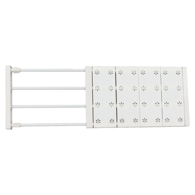 Wardrobe Partition Board Storage Extendable Rod Space Saving Layered Partition