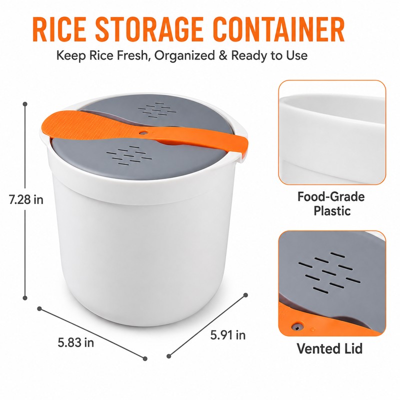 Microwave Rice Cooker for Home and Office - Multifunction Food