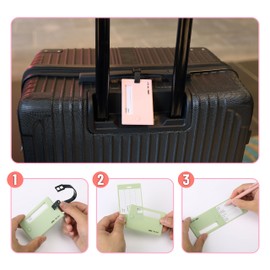 Mr. Pen- Luggage Tags, 4 Pack, Colorful, Luggage Tags for Suitcases, Luggage Tag, Bag Tags for Luggage, Travel Tags for Luggage, Luggage Name Tags for Suitcases, Suitcase Tags, Baggage Tag