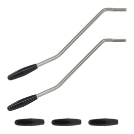 Marvexi 2Pcs 6mm & 5mm Whammy Bar Thread Tremolo Frm, Metal vintage Electric Guitar Tremolo Arm for Electric Guitar Tremolo System(White&Black)