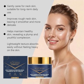 3 Jars Tri-lift Peptide Complex Cream, Cream Neck Firming Moisturizer for All Skin, 50G/1.76FL.OZ