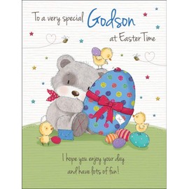 Piccadilly Greetings Traditional Easter Card Godson - 8 x 6 inches