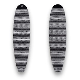 M21 Surf Premium Surfboard Sock for Shortboards/Hybrid Fishes/Grovelers/Funboards/Mid Length Board/Longboards / 100% Soft Anti-Pilling Acrylic (8'0", Mid-Length/Longboard (Grey))