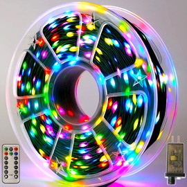 Domolli Christmas Lights 1200 LED 394 FT, IP67 Waterproof Christmastree Lights with 8 Modes, Remote Control 3 Timers & Memory Function Xmas Decorations for House and Holiday (Multicolor)