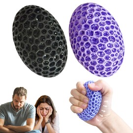 2 PCs 3D Printed Fidget Toy Grip Strength Trainer,Squishy Fidget Toy Stress Balls for Kids,Stress Toy Hand Exerciser Strength,Sensory Fidget Toys Finger Strengthener,Quiet Fidget Toys Finger Exerciser