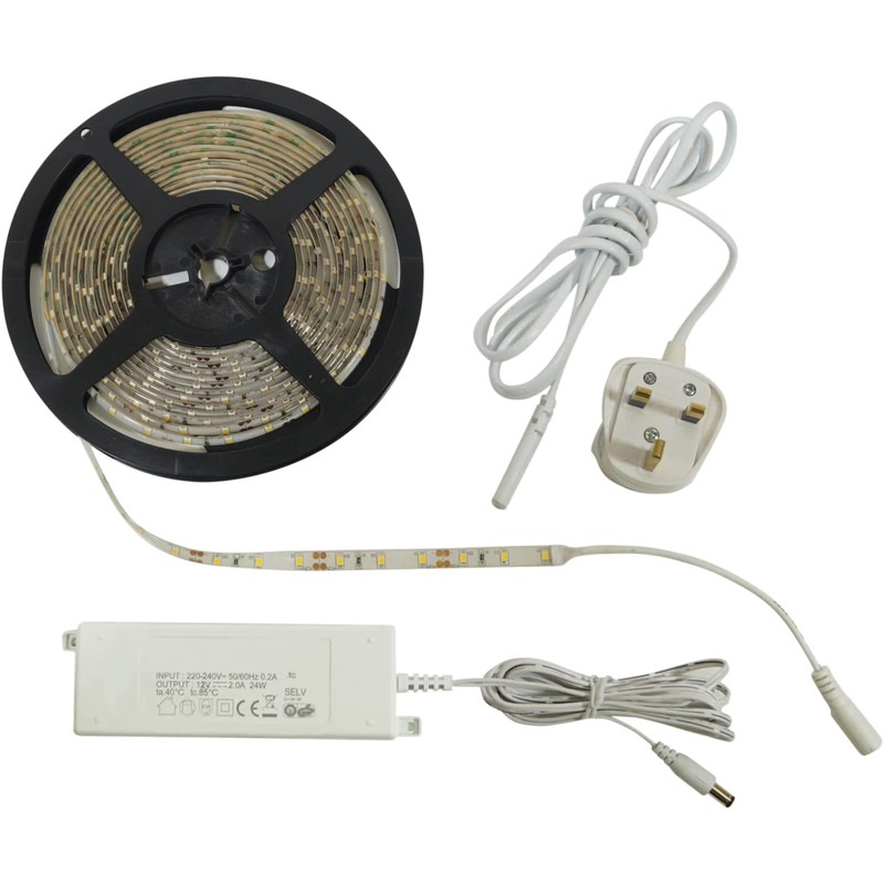 Eagle 12V IP65 LED Tape Light Kit 5M in-line PSU