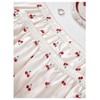 Verdusa Women's 3 Piece Satin Lounge Pjs Sets Printed Button