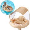 Swimbobo Inflatable Baby Swimming Float with Safe Seat and Canopy