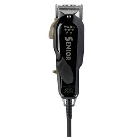 Wahl Professional 5 Star Series Senior Clipper #56291 Great for Professional Stylists and Barbers V9000 Electromagnetic Motor Black - Aluminum Metal Bottom Housing
