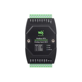 Waveshare Industrial 8-Ch Analog Acquisition Module, 12-Bit High-Precision, Supports Voltage and Current Acquisition, DC 7~36V Wide Voltage Power Supply, 8-ch Current Mode, 0~20mA